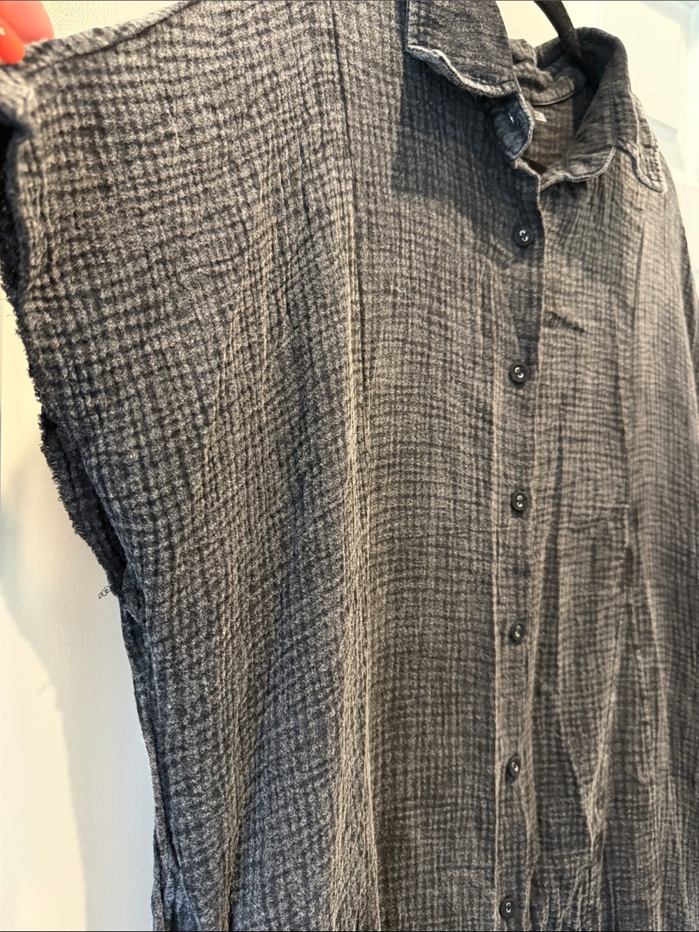Dressed in Lala California Cool Oversized Maxi Dress Black Mineral Wash medium - Picture 8 of 10
